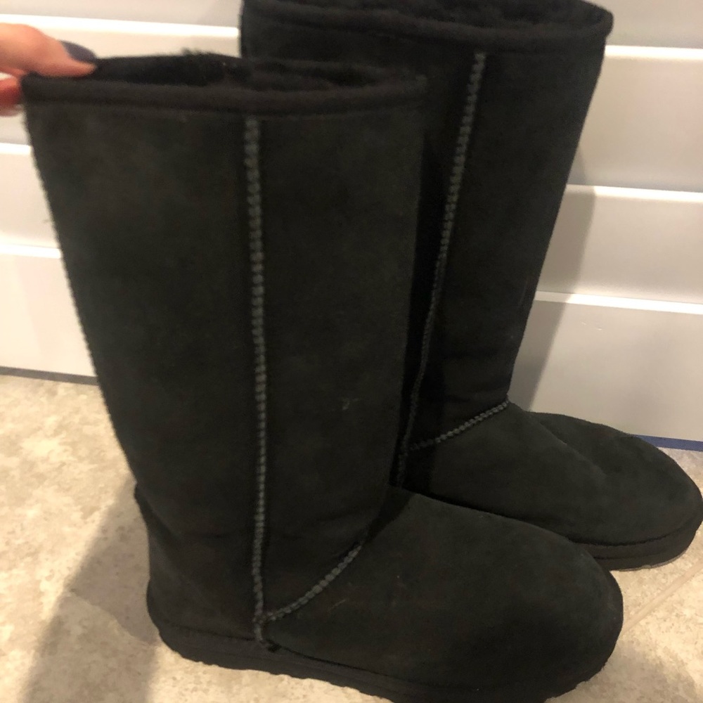 Ugg tall black boots, size 8